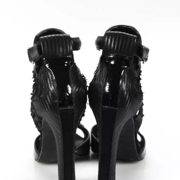 Alexander Wang Snakeskin Leather Sporty Heels - Picture 4 of 6